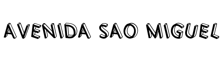 3D Letters Shadow Inverted Regular  Free Fonts Download