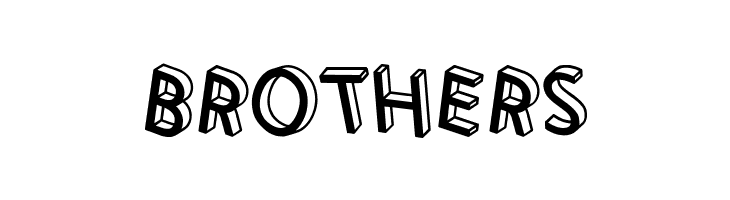 3D Letters Shadow Inverted Regular  Free Fonts Download