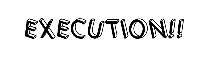 3D Letters Shadow Inverted Regular  Free Fonts Download