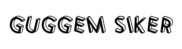 3D Letters Shadow Inverted Regular  Free Fonts Download