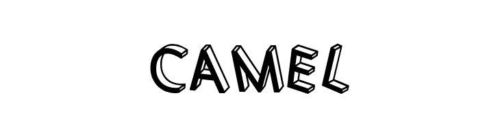 3D Letters Shadow Inverted Regular  Free Fonts Download