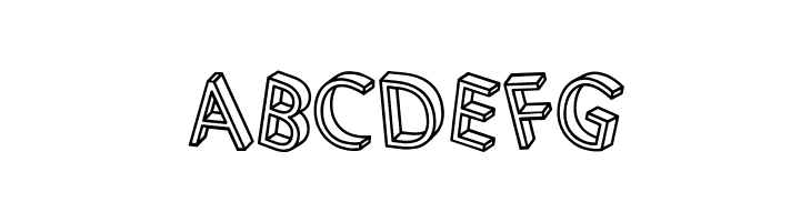 3D Letters Regular  Free Fonts Download