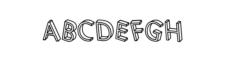 3D Letters Regular  Free Fonts Download