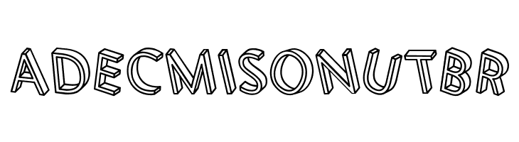 3D Letters Regular  Free Fonts Download