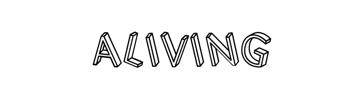 3D Letters Regular  Free Fonts Download