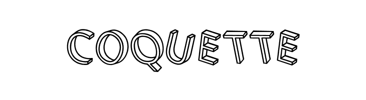 3D Letters Regular  Free Fonts Download