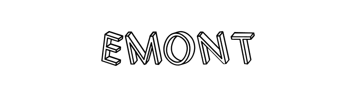 3D Letters Regular  Free Fonts Download