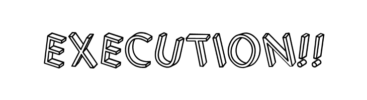 3D Letters Regular  Free Fonts Download