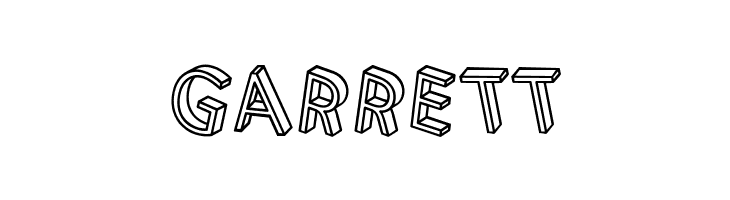 3D Letters Regular  Free Fonts Download