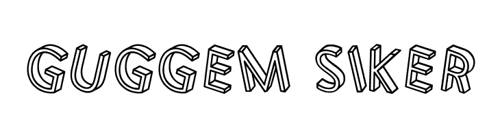 3D Letters Regular  Free Fonts Download