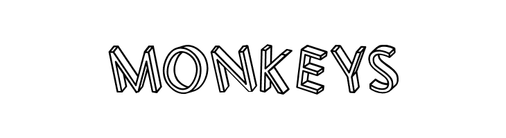 3D Letters Regular  Free Fonts Download