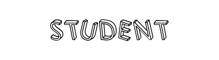 3D Letters Regular  Free Fonts Download