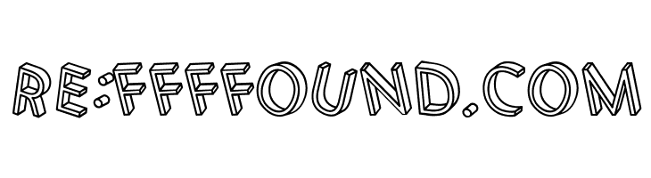 3D Letters Regular  Free Fonts Download