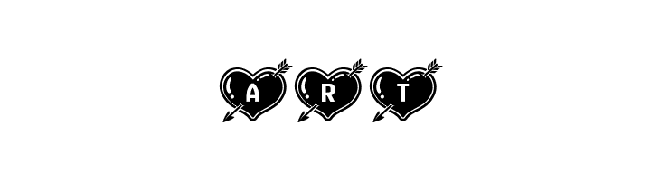 Hearts and Arrows Regular  Free Fonts Download