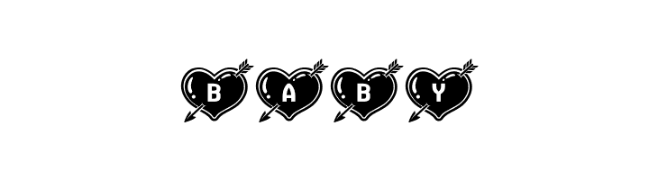 Hearts and Arrows Regular  Free Fonts Download