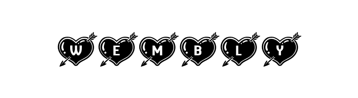 Hearts and Arrows Regular  Free Fonts Download