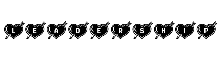 Hearts and Arrows Regular  Free Fonts Download