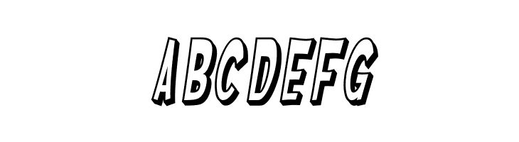 SF Ferretopia Shaded Oblique  Free Fonts Download