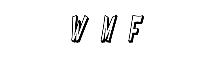 SF Ferretopia Shaded Oblique  Free Fonts Download