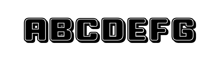 Professor 3D Filled Regular  Free Fonts Download