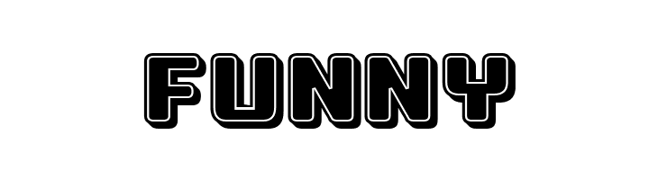 Professor 3D Filled Regular  Free Fonts Download