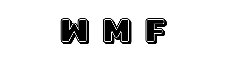 Professor 3D Filled Regular  Free Fonts Download