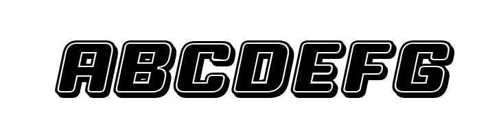 Professor 3D Filled Italic  Free Fonts Download