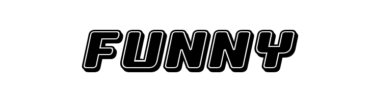 Professor 3D Filled Italic  Free Fonts Download