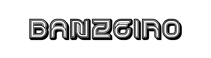 Dropped 3D Regular  Free Fonts Download