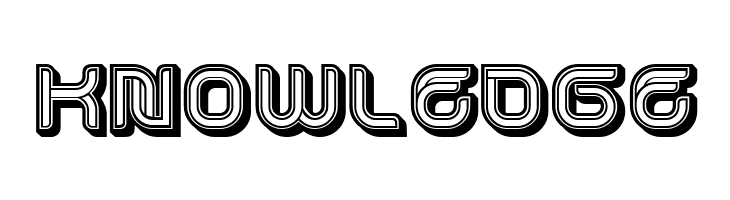 Dropped 3D Regular  Free Fonts Download