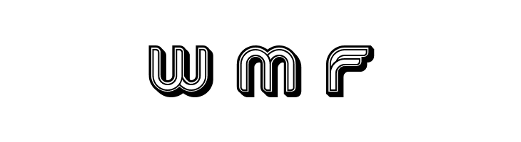 Dropped 3D Regular  Free Fonts Download