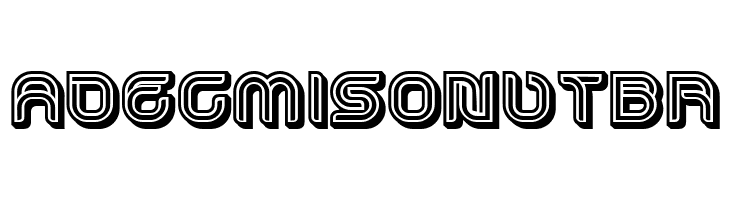 Dropped 3D Filled Regular  Free Fonts Download