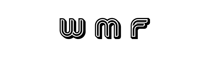 Dropped 3D Filled Regular  Free Fonts Download
