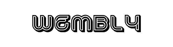 Dropped 3D Filled Regular  Free Fonts Download