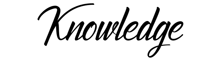 Knowledge The Chamid Personal Use Only Font