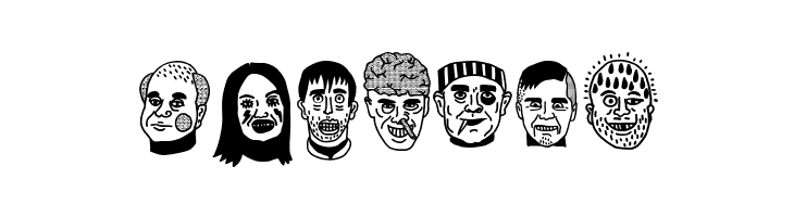 woodcutter people faces vol2  Free Fonts Download