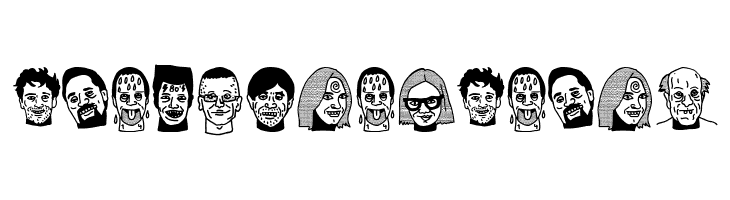 woodcutter people faces vol2  Free Fonts Download