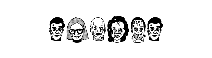woodcutter people faces vol2  Free Fonts Download