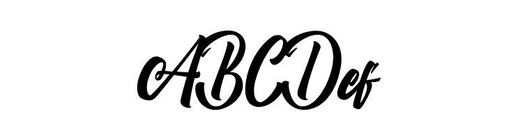 ABCDef Boomerang Script Font