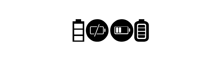 Battery Icons  Free Fonts Download