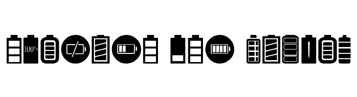 Battery Icons  Free Fonts Download