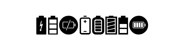 Battery Icons  Free Fonts Download