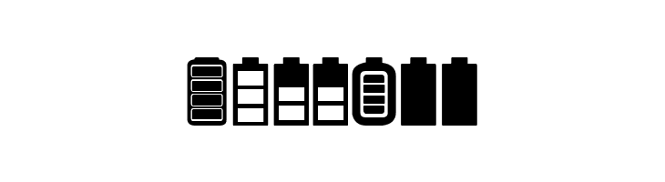 Battery Icons  Free Fonts Download