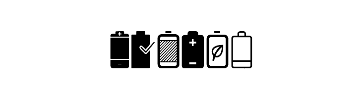 Battery Icons  Free Fonts Download