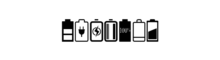 Battery Icons  Free Fonts Download