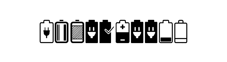 Battery Icons  Free Fonts Download