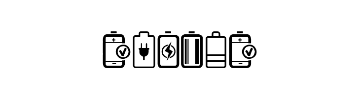 Battery Icons  Free Fonts Download