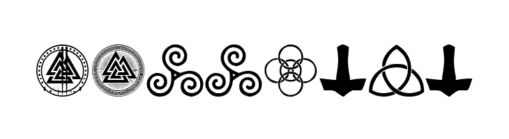 Pagan Symbols  Free Fonts Download