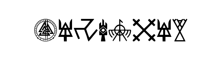 Pagan Symbols  Free Fonts Download