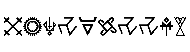Pagan Symbols  Free Fonts Download